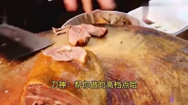 香港美食之卤味12:刀神教顾客怎样看卤水鹅,循例都要做得高档些