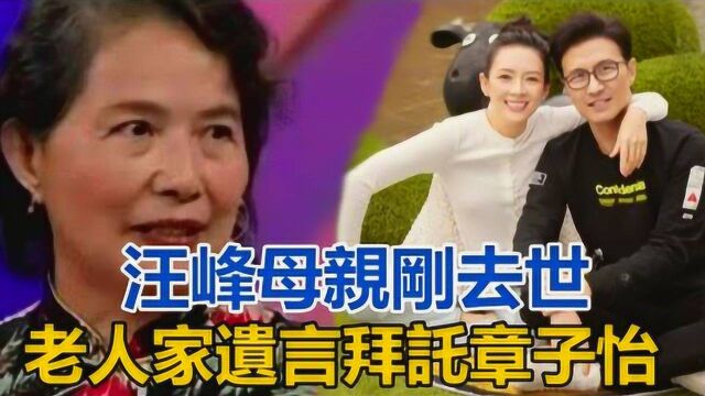 汪峰母亲刚离世!老人家临终遗言拜托章子怡,仍对大孙女放心不下