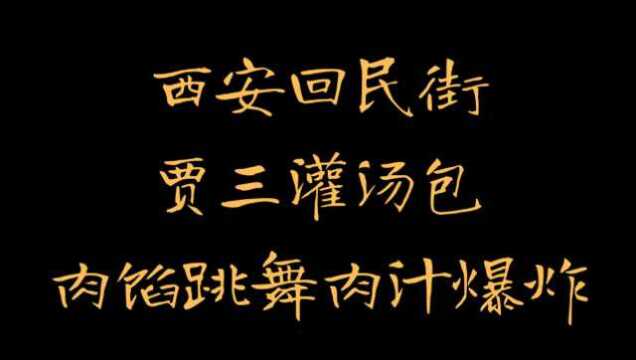 西安回民街|贾三灌汤包|肉馅在跳舞|汤汁在爆炸