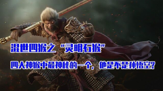 上古混世四猴之“灵明石猴”,身份来历最神秘,西游记中也没有明确指明是谁