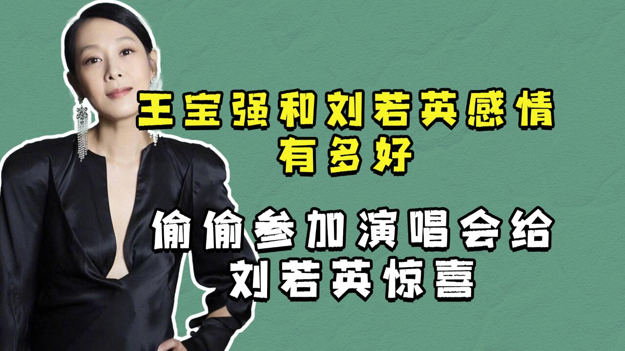 王宝强和刘若英感情有多好,偷偷参加演唱会给刘若英惊喜