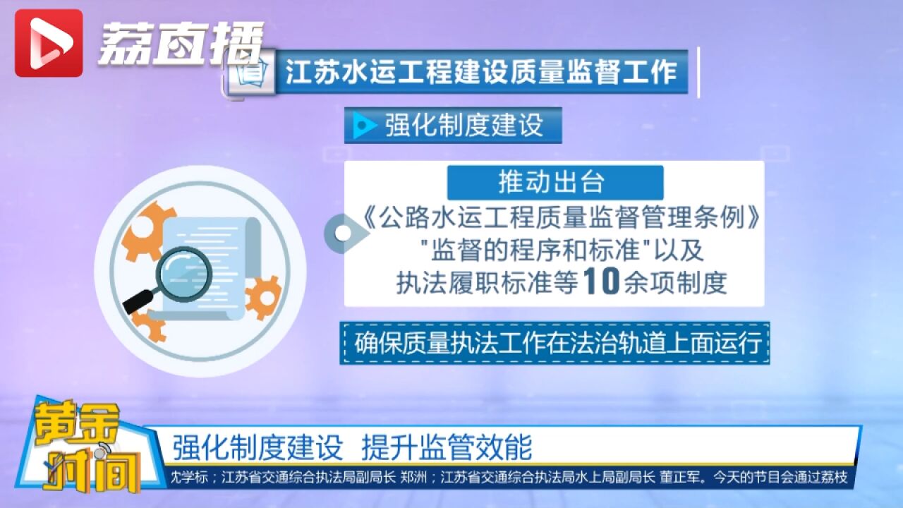 黄金时间丨江苏交通工程这样提升监管效能