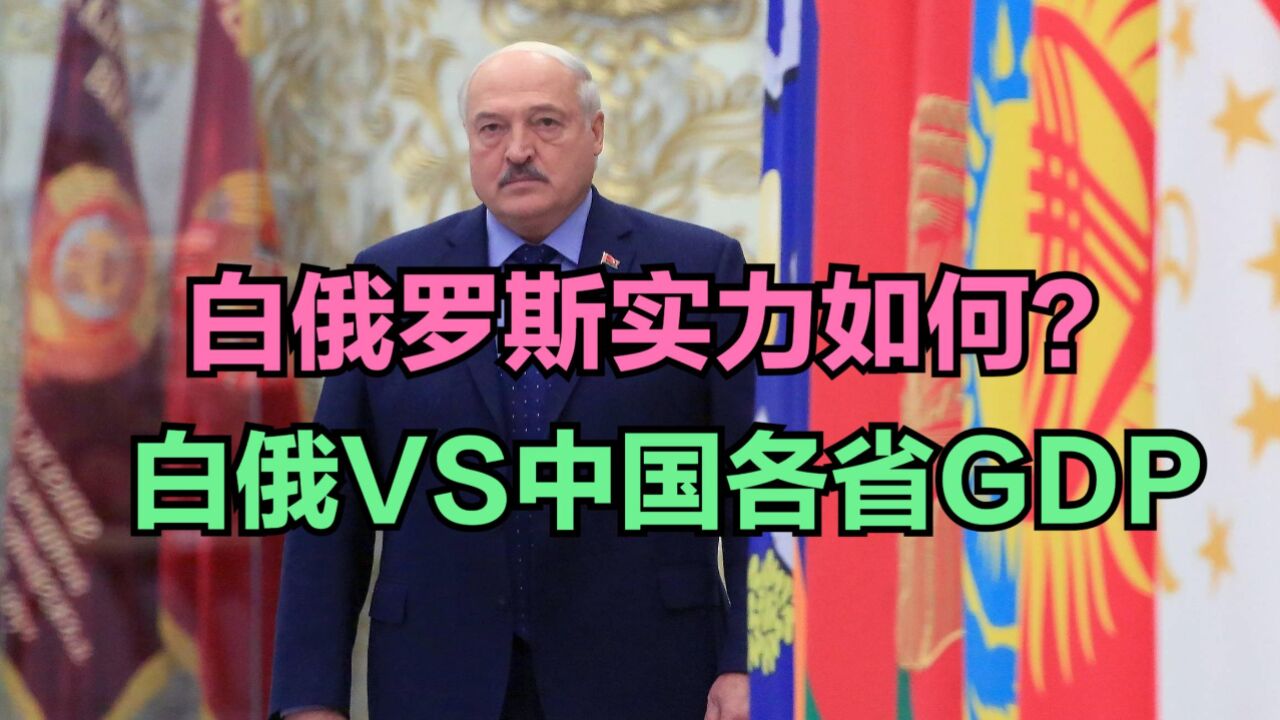 白俄罗斯正式成为上合组织成员国,白俄实力如何?与中国各省对比