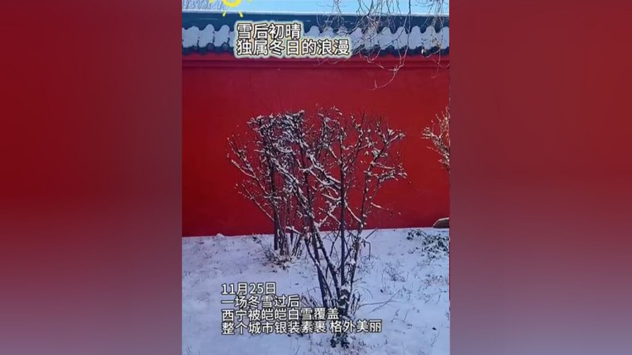 雪后初晴 独属冬日的浪漫