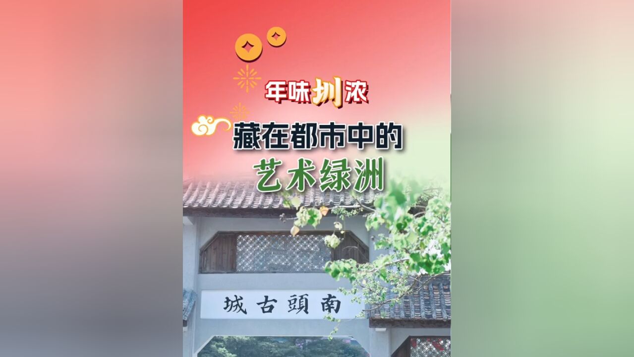 年味圳浓 | 藏在都市里的艺术绿洲