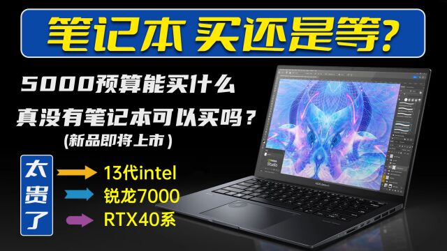 买现款还是等新机?预算不够推荐几款性价比笔记本