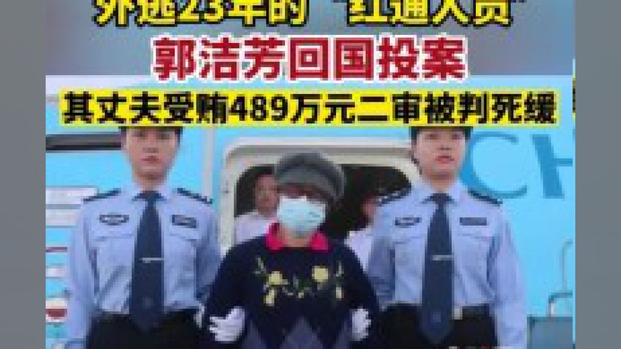 外逃23年的“红通人员”郭洁芳回国投案!