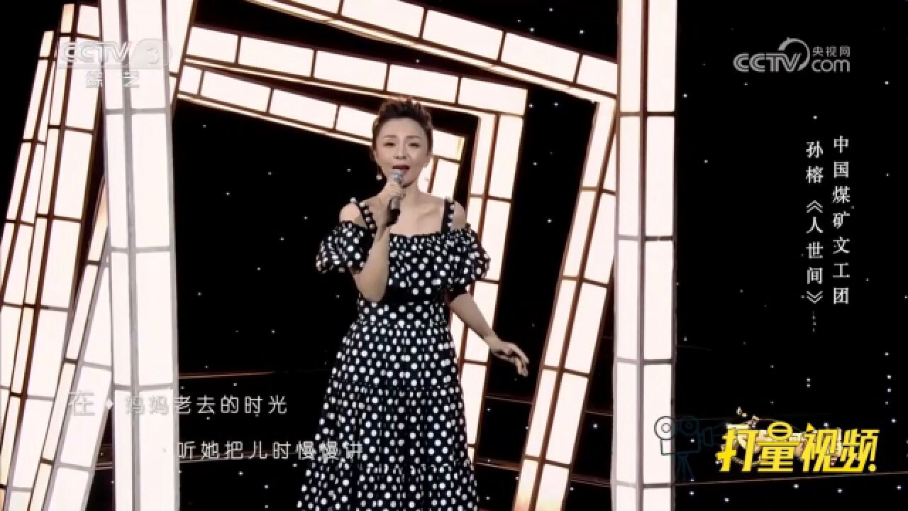 孙榕演唱一首《人世间》,独特的演绎,带来不一样的感觉