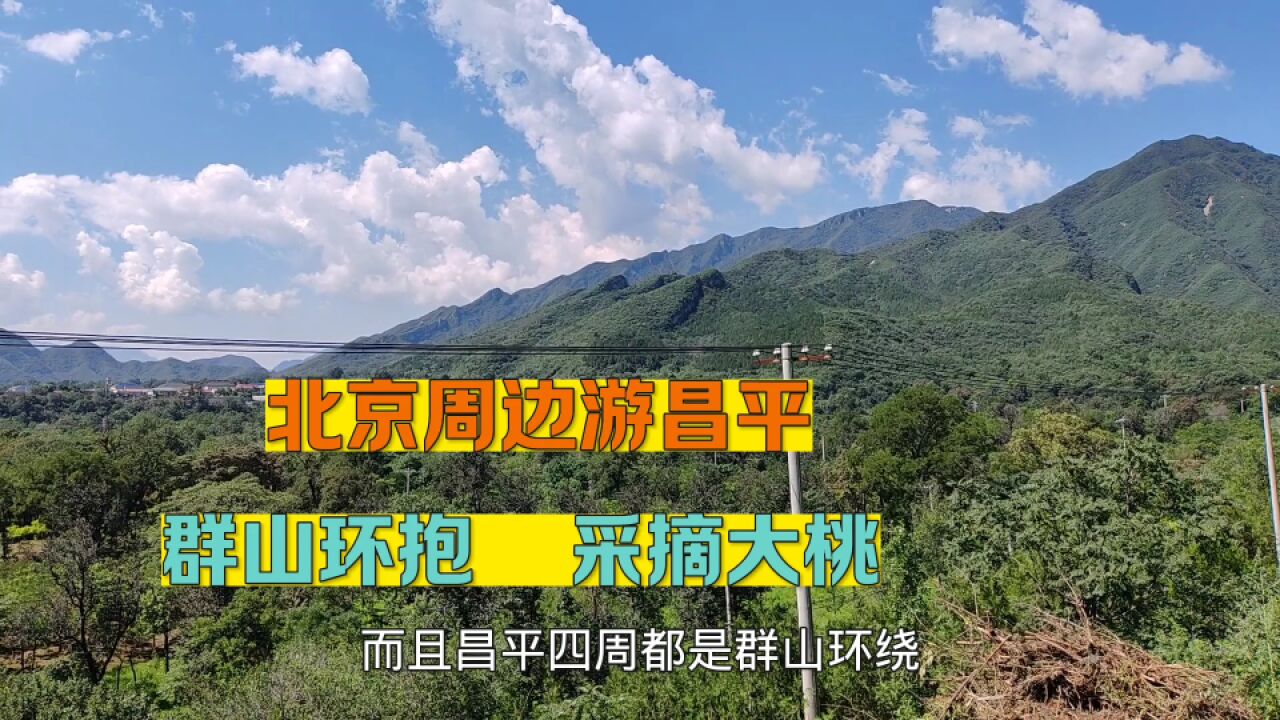 北京昌平群山环抱 自然环境优美 适合自驾跑山 采摘大桃