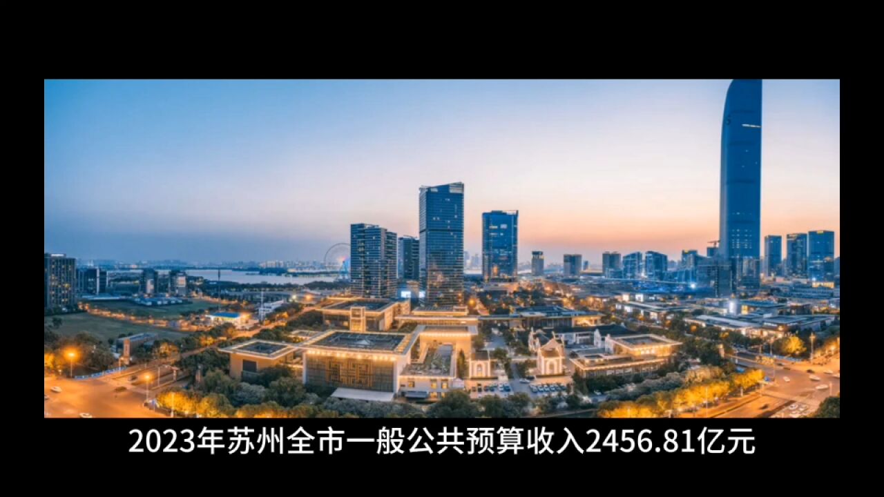 2023年112月苏州各地财政收入,昆山总量第一,常熟增速出色