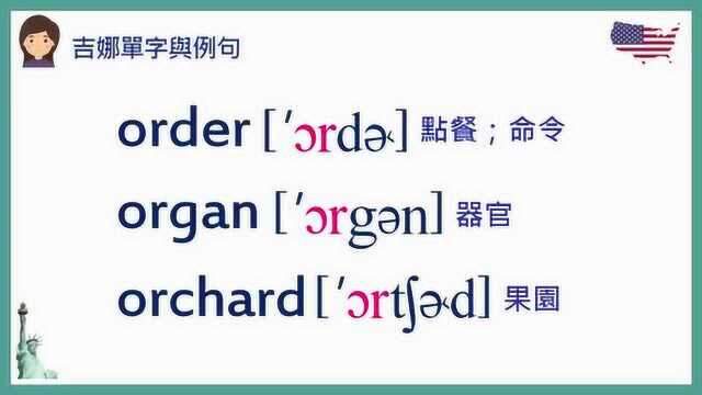 KK英标发音教学:order 点餐;订货