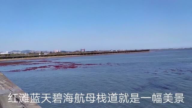 观海看兴城红海滩航母栈道