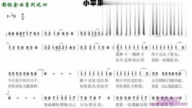 筷子兄弟的小苹果简谱,有声移动简谱视唱