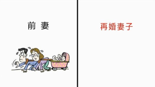 “前妻”和“再婚妻子”的区别,画得很扎心!真精辟