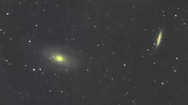 天文望远镜:天文望远镜真实拍摄深星系,M81、M82