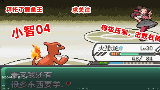 口袋妖怪:究极绿宝石4.b小智版04,击败杜鹃,目标武斗镇