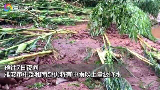 云南河口县遇大暴雨 全县水位上涨城区内涝