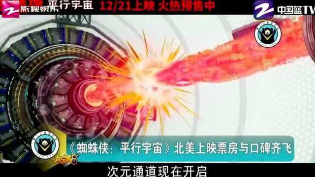 《蜘蛛侠平行宇宙》由索尼精心打造,在北美上映票房与口碑齐飞