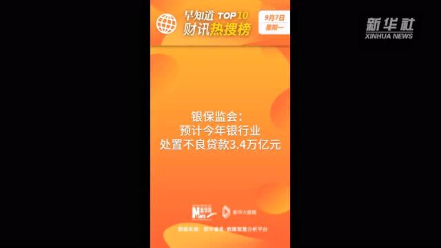 早知道ⷨ𔢨Š热搜榜TOP10(9月7日)