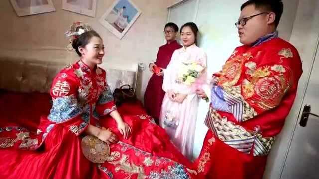 辽宁大连,30多岁胖小伙结婚,娶个新娘子成熟又漂亮!