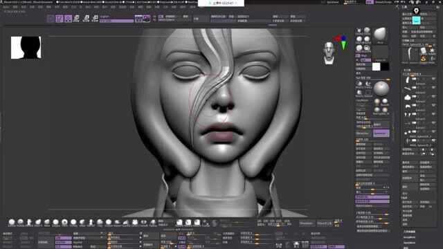 【zbrush角色建模】动漫人物“三笠”高模雕刻(3)