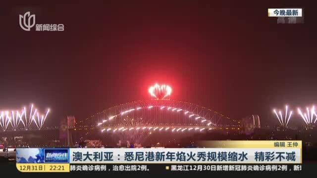 澳大利亚:悉尼港新年烟火秀规模缩水 精彩不减