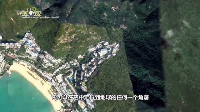 卫星地图看香港浅水湾富豪区,500万一平方,配有七星级私人沙滩