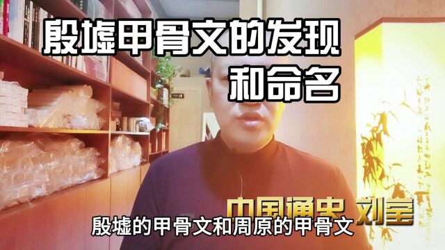 殷墟甲骨文的发现与命名《中国通史》刘莹