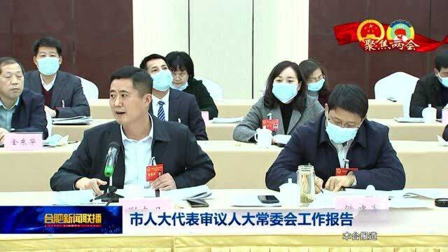 市人大代表审议人大常委会工作报告