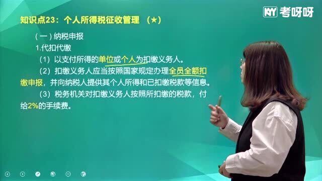 考呀呀初级会计经济法基础 第五章 企业所得税、个人所得税法制度84