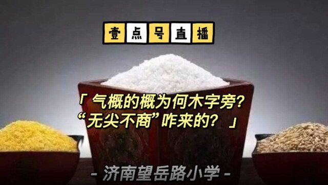 果然视频ⷨ𖣥‘𓦱‰字课丨气概的概为何是木字旁?无尖不商咋来的?