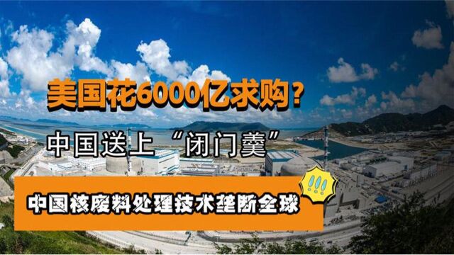 中国核废料利用技术领跑全球,漂亮国欲花6000亿求购,我们却不卖