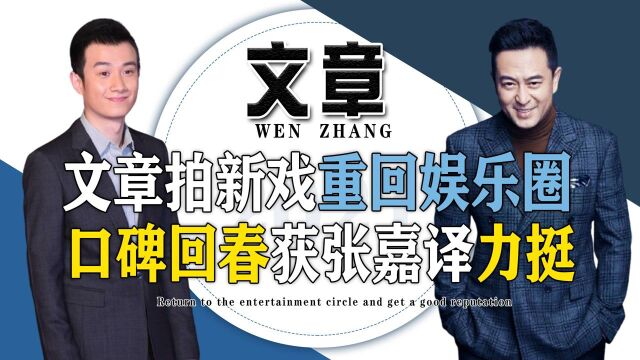 文章因丑闻隐退7年,为何拍戏仍能一呼百应?马云评价引人深思