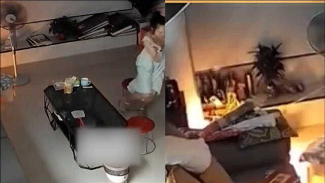 充电器充电时突然爆炸,火光四射砰砰巨响,女子被吓后沉着应对!