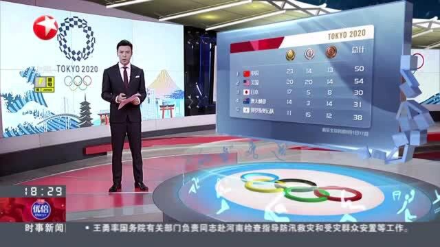 东京奥运会奖牌榜