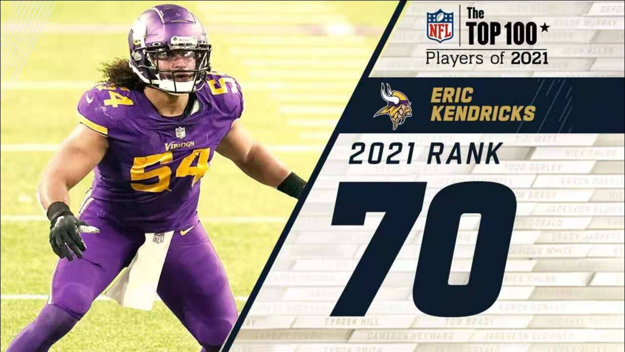 NFL2021年百大球星第70位:明尼苏达维京人线卫埃里克肯德里克斯