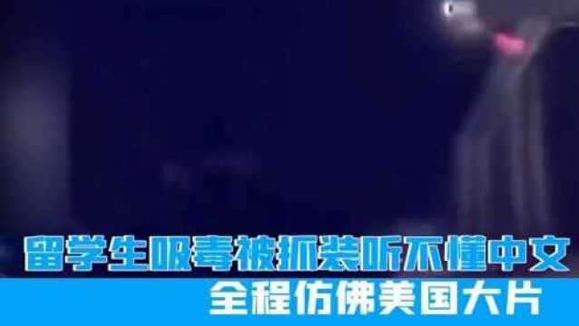 留学生吸毒被抓假装听不懂中文,民警怒彪英语,全程仿佛美国大片