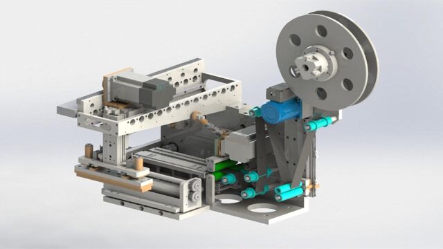 涨知识:原来自动平卷纸管设备中贴彩纸机构还能这样设计!