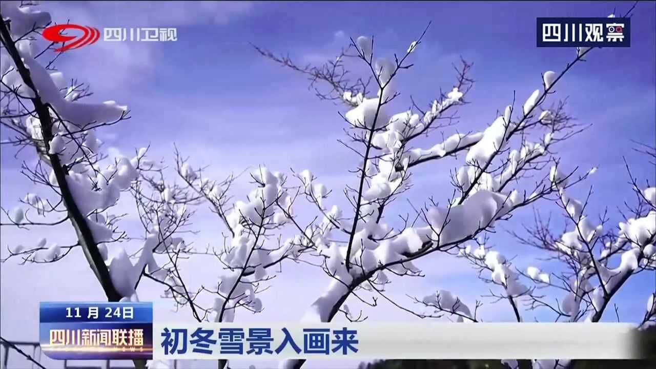 初冬雪景入画来 宛如仙境一般 快和家人朋友一起来观赏吧!