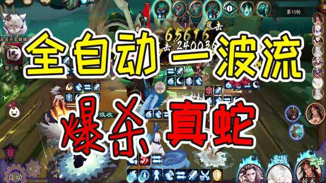 【阴阳师】最新全自动一波流真蛇攻略,手把手教你配御魂