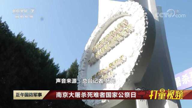 南京大屠杀死难者国家公祭日:举行南京大屠杀死难者国家公祭仪式