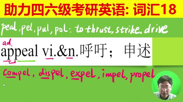 词根词缀法您喜欢吗:一个单词3分钟助记10多个同根词,高考四六级考研托福GRE