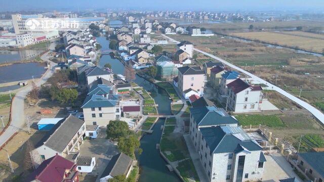 《午间看点》栏目报道江苏省电视台播出——苏州市吴江区黎里镇禾田村