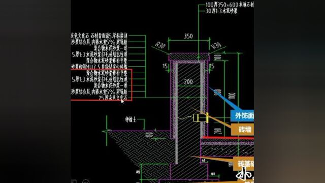 景墙的拆分计算