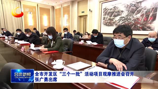 全市开发区“三个一批”活动项目观摩推进会召开 张广勇出席