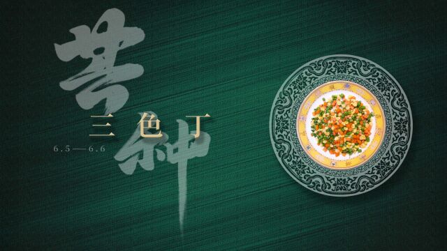 芒种节气美食——三色丁