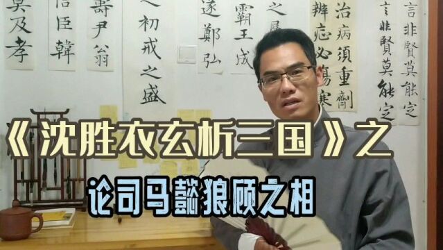 沈胜衣玄析三国之论司马懿狼顾之相