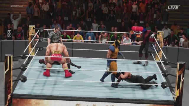 WWE2K新MOD 桑吉尔夫街霸 夜盲侠绿头吕布 飞艇要游戏密我三哥解说