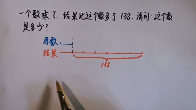 一个数乘7,结果比这个数多了138,请问:这个数是多少?