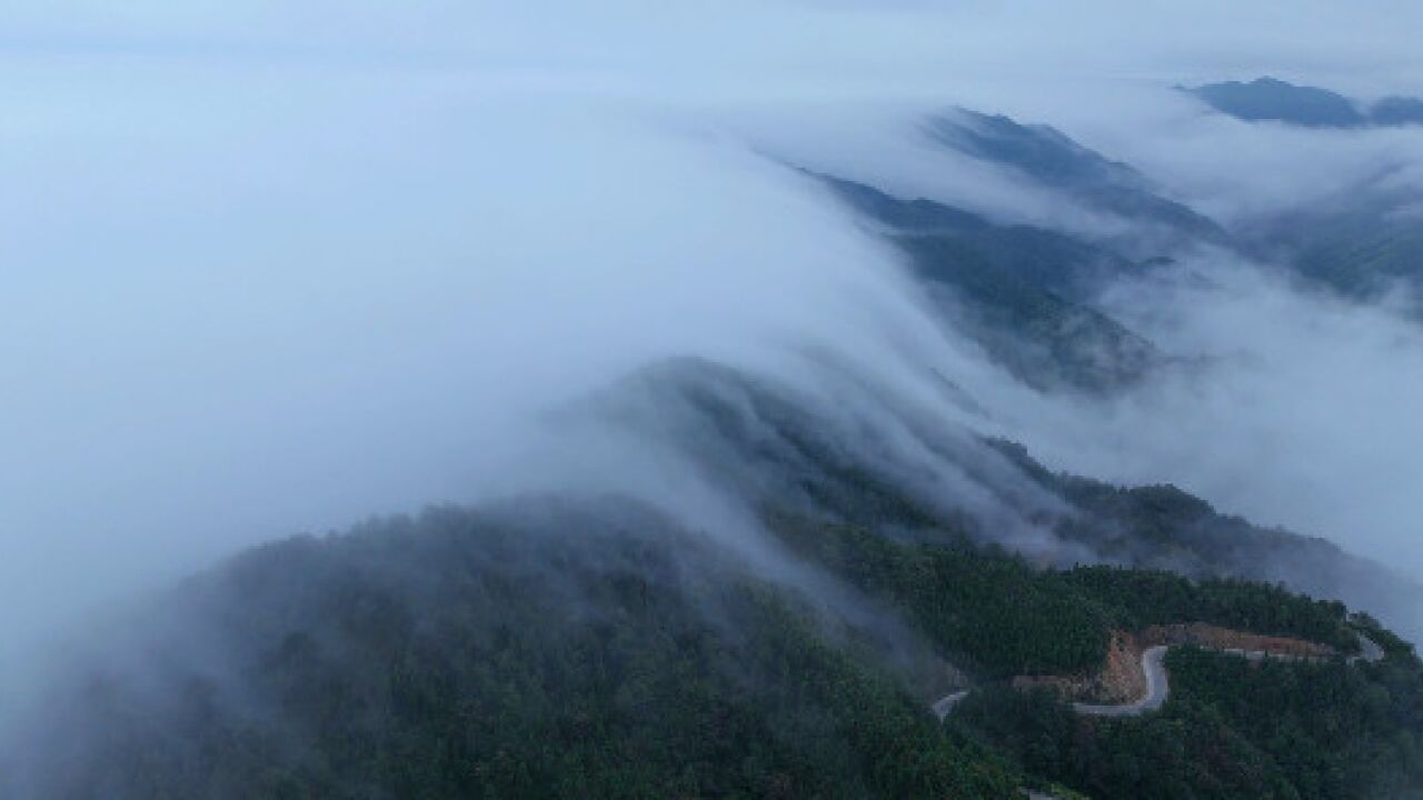 受寒潮影响 炎陵云上大院这一幕你见过吗